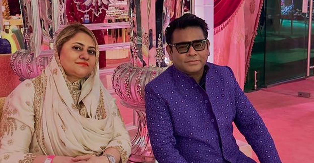 A R Rahman and Saira Banu. Photo: Instagram. 