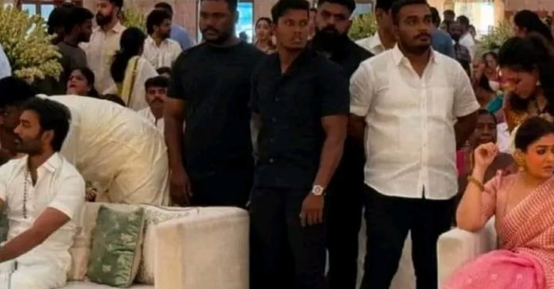 nayanthara-dhanush-wedding A photo from producer Aakash's wedding. Photo: X