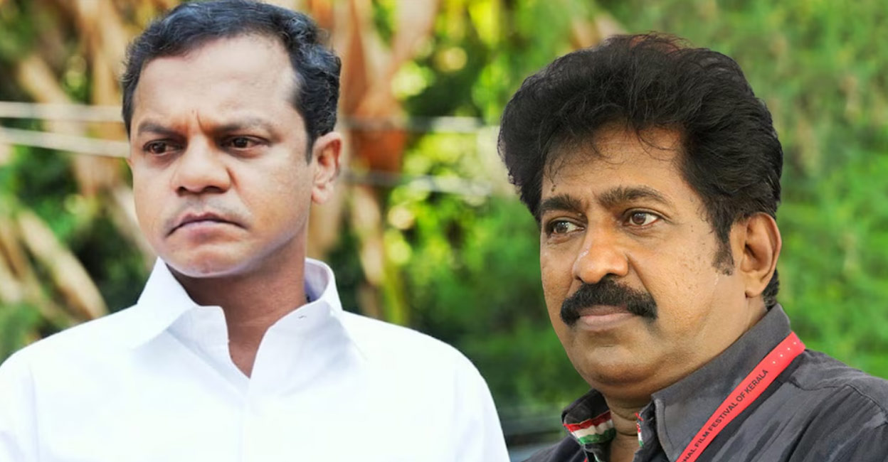 dharmajan-bolgatty-prem-kumar Dharmajan criticised Prem Kumar for his statement on TV serials. Photos: Facebook