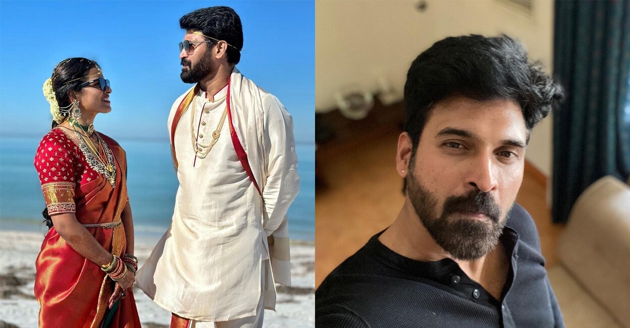 Actor Subbaraju and wife. Photo: Instagram