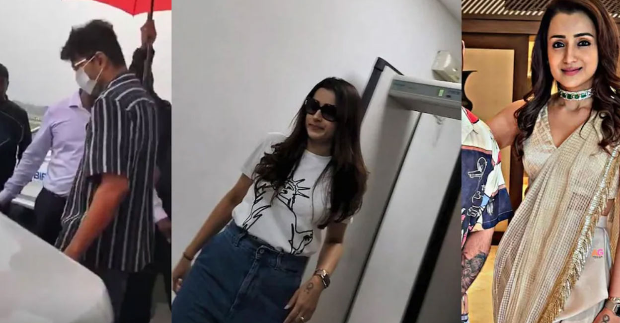 Trisha and Vijay. Photos: X