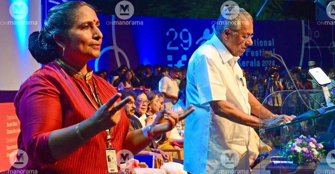 Silvi at the IFFK inaugural function. Photo: Special arrangement