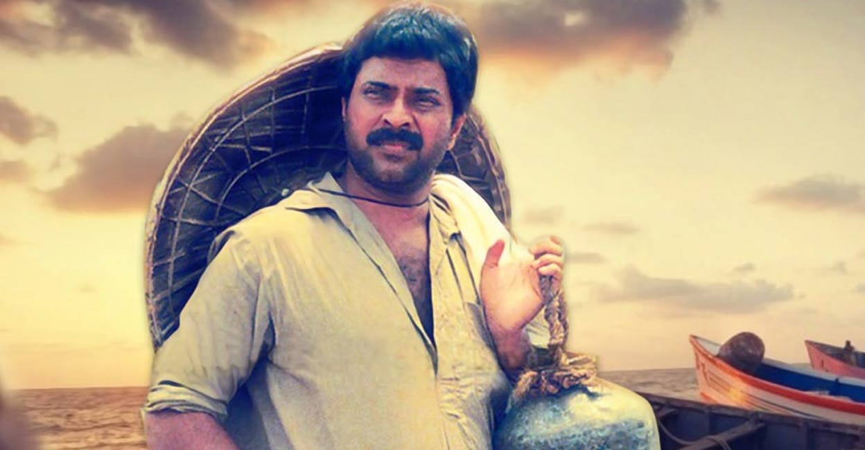 Mammootty plays the lead role in the film Amaram. Film poster