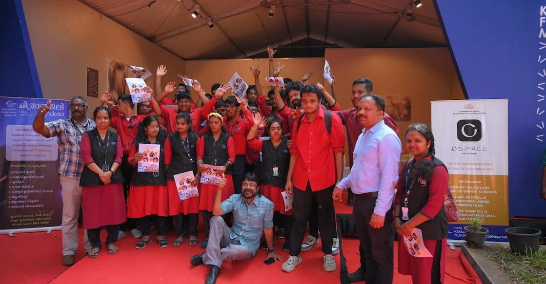 The movie titled ‘Kalam Standard 5B’ was screened  for the students of Different Arts Centre on Thursday. Photo: Special arrangement