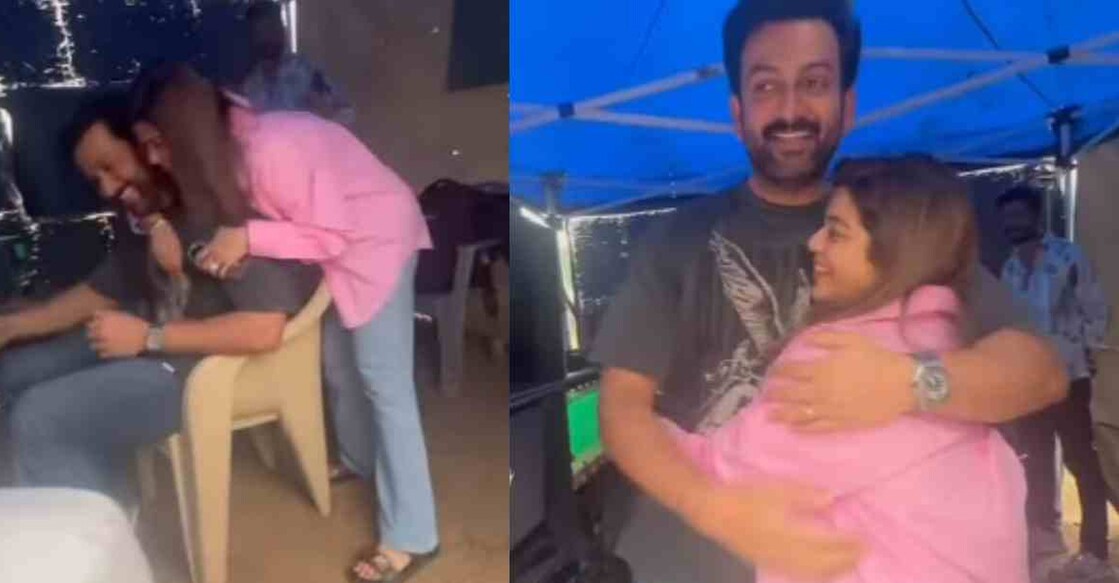 Prithviraj and Supriya. Photo: Instagram