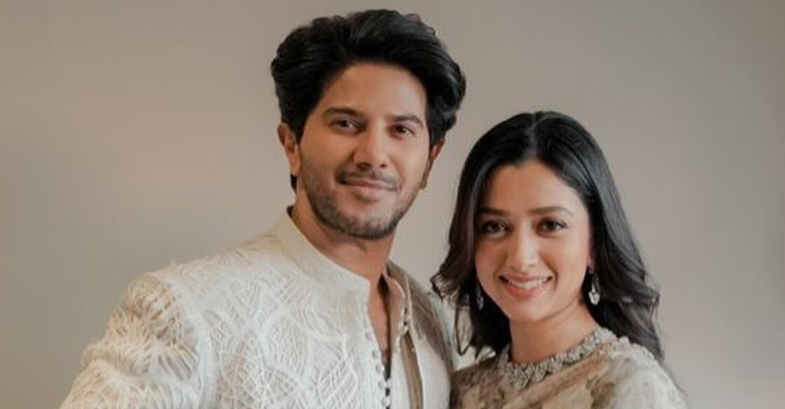 Dulquer Salmaan and Amaal. Photo: Instagram