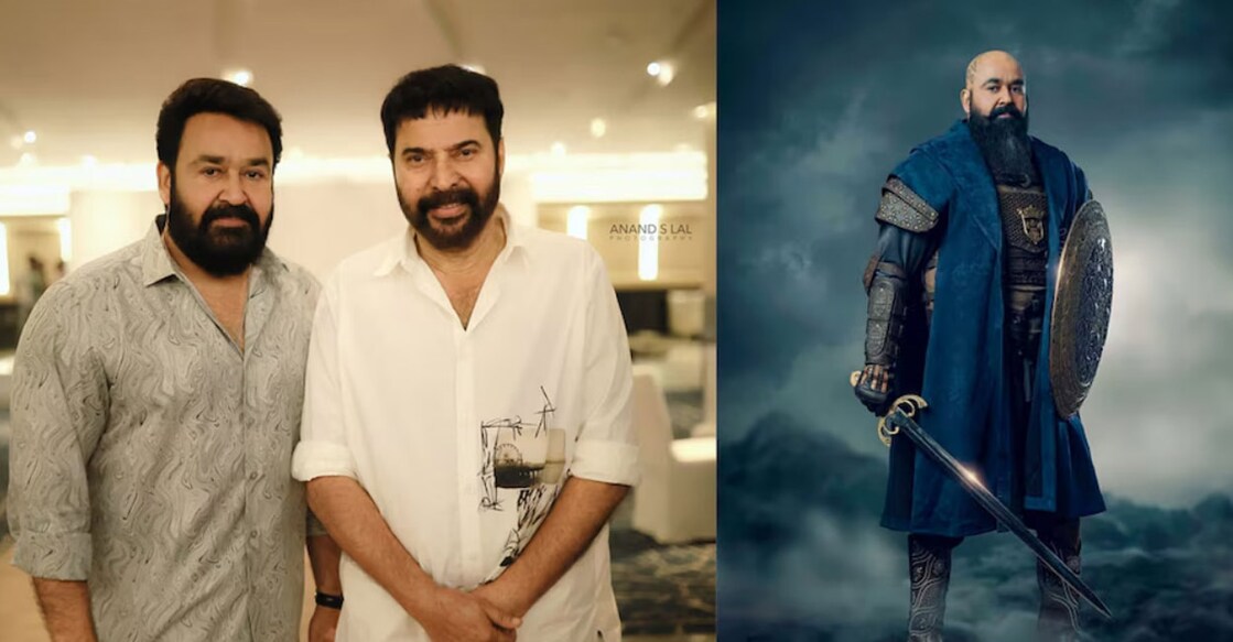 Mohanlal and Mammootty. Photo: Facebook/ Anand S Lal
