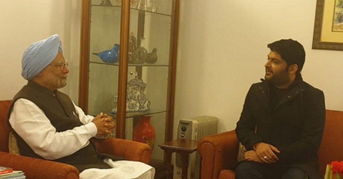 Manmohan Singh with Kapil Sharma. Photo: X