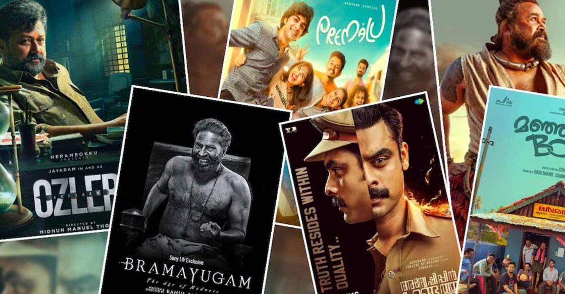 Posters of Malayalam films. Photo: Manorama