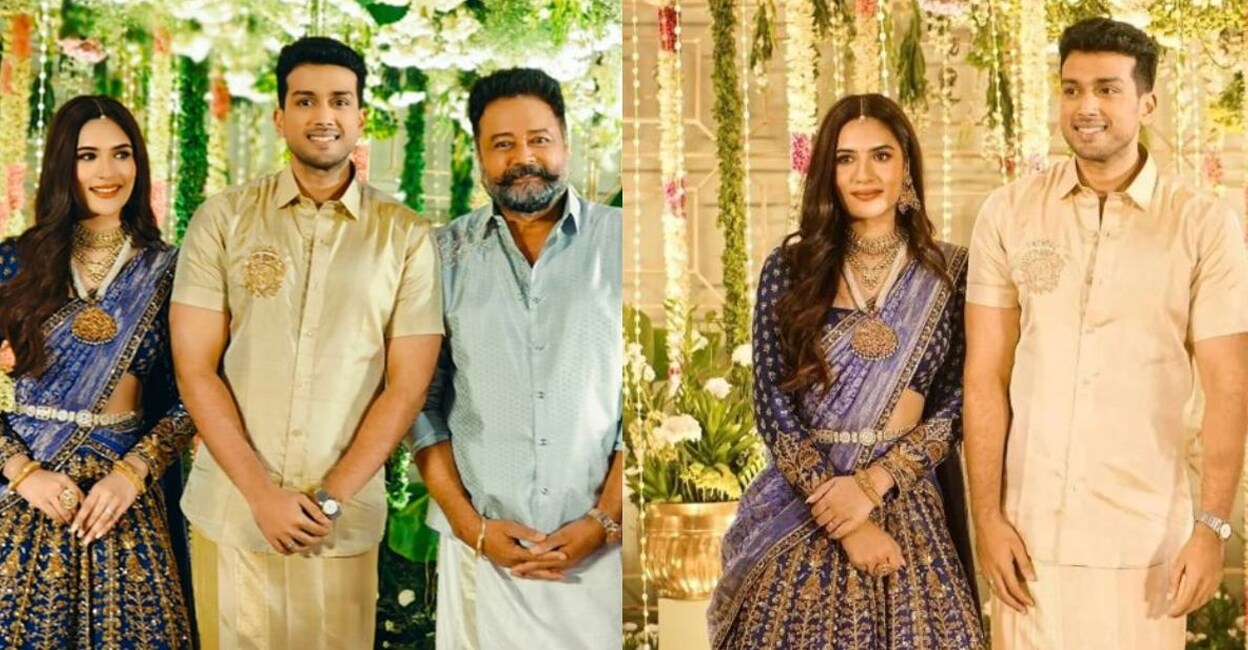 Tarini, Kalidas and Jayaram. Photo: Instagram