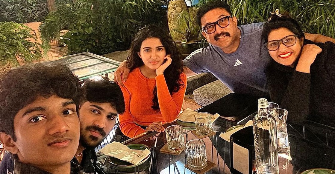 Baburaj and family. Photo: Instagram/Baburaj