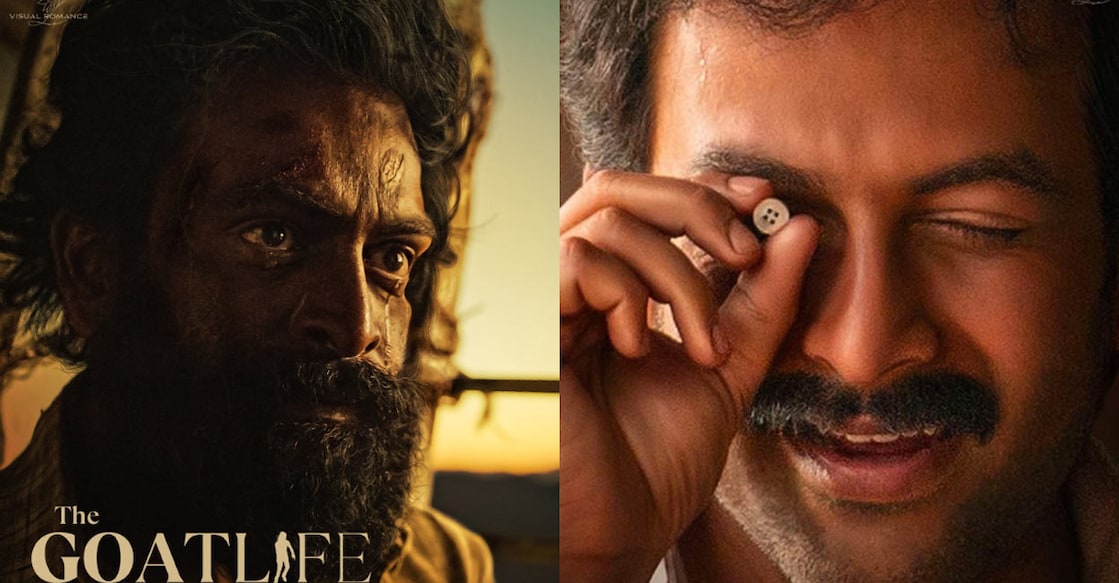goat-life-prithviraj Posters of 'Aadujeevitham' | Twitter
