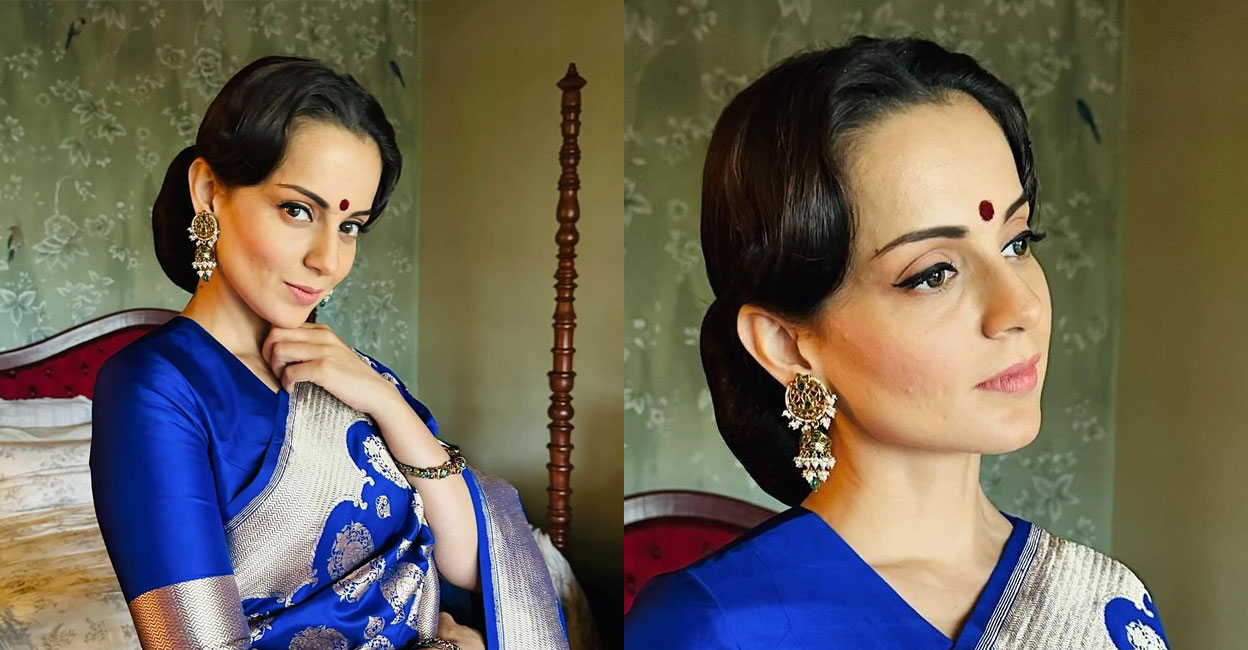 Kangana Ranaut looks beautiful in Sabyasachi saree for Padma Shri Award |  Fashionworldhub