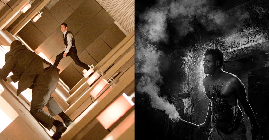 Posters of Inception, Bramayugam. Photo: IMDb