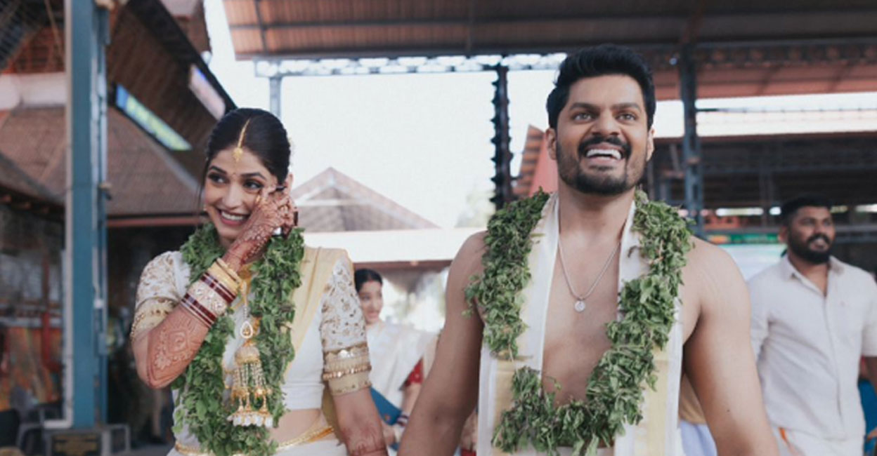sudev-nair-amardeep The function was held at Guruvayur temple. Photos | Instagram (@seventhheavenweddingco)