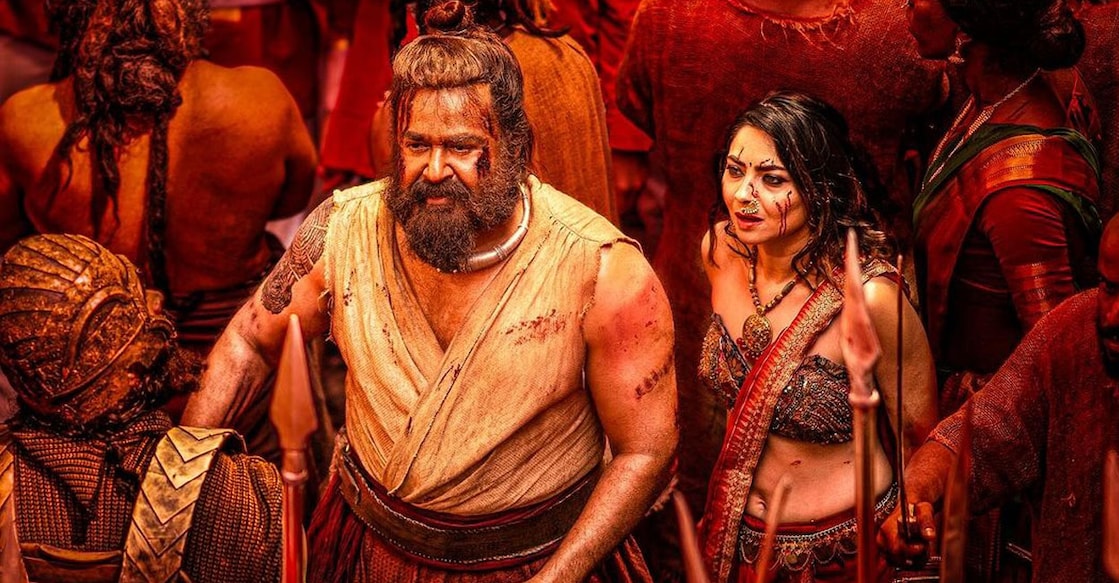 Mohanlal and Sonalee. Photo: Instagram