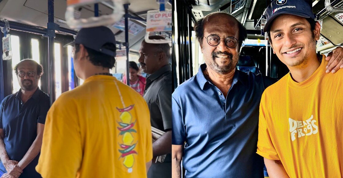 Rajinikanth, Jiiva. Photo: Instagram/Jiiva