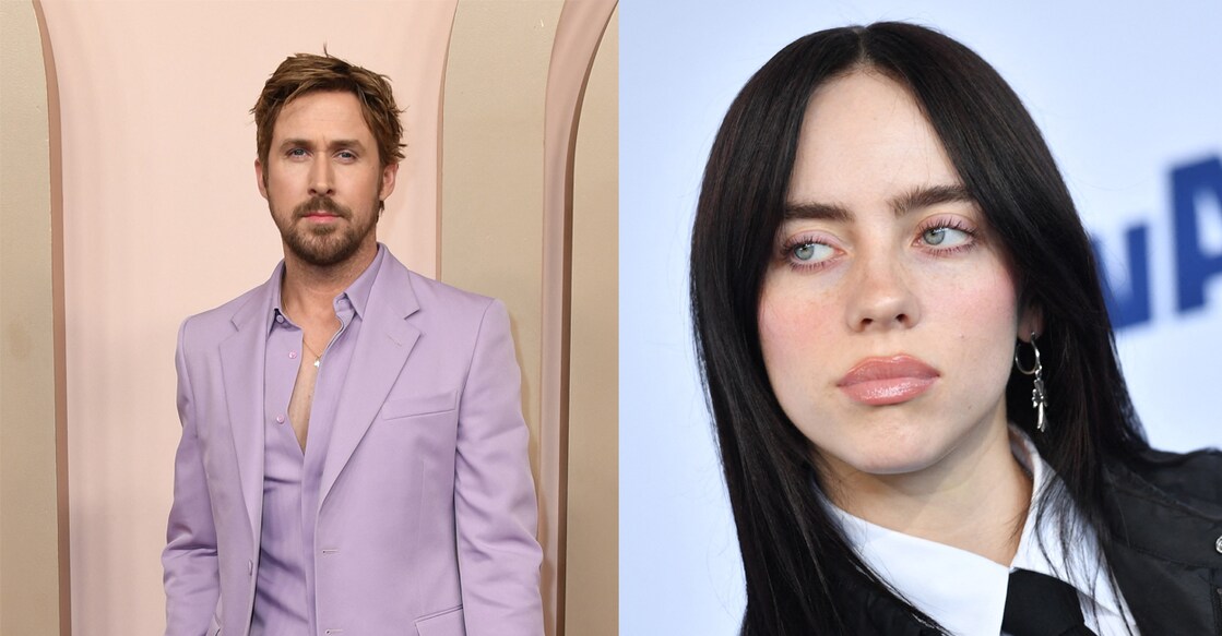 Ryan Gosling, Billie Eilish. Photo: AFP