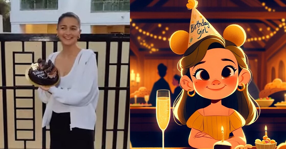 Alia Bhatt posted a birthday cartoon to thank everyone for their wishes on her special day. Photos | YouTube, Instagram (aliaabhatt)