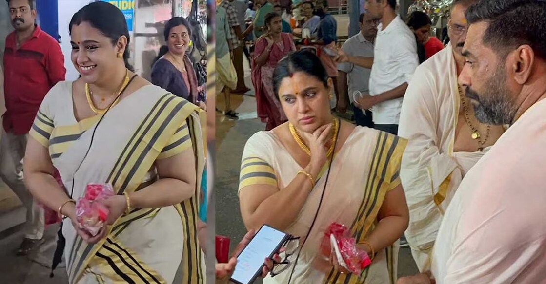 Samyuktha Varma and Biju Menon. Photo: Manorama Online