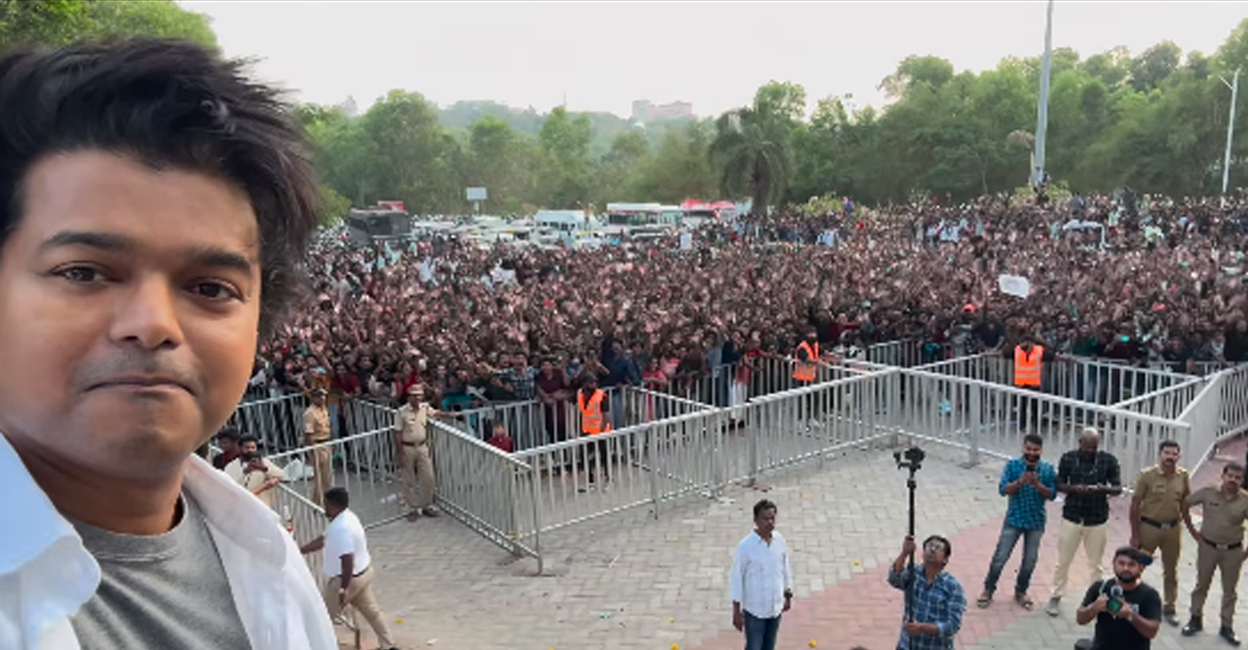 Vijay with fans. Photo: Instagram