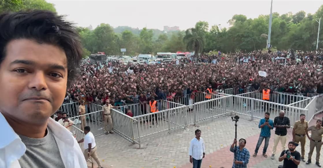 Vijay with fans. Photo: Instagram