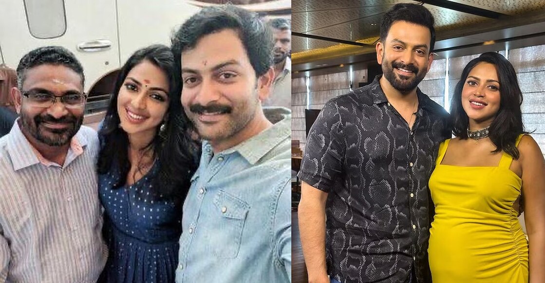 Benyamin, Amala Paul, Prithviraj. Photo: Instagram