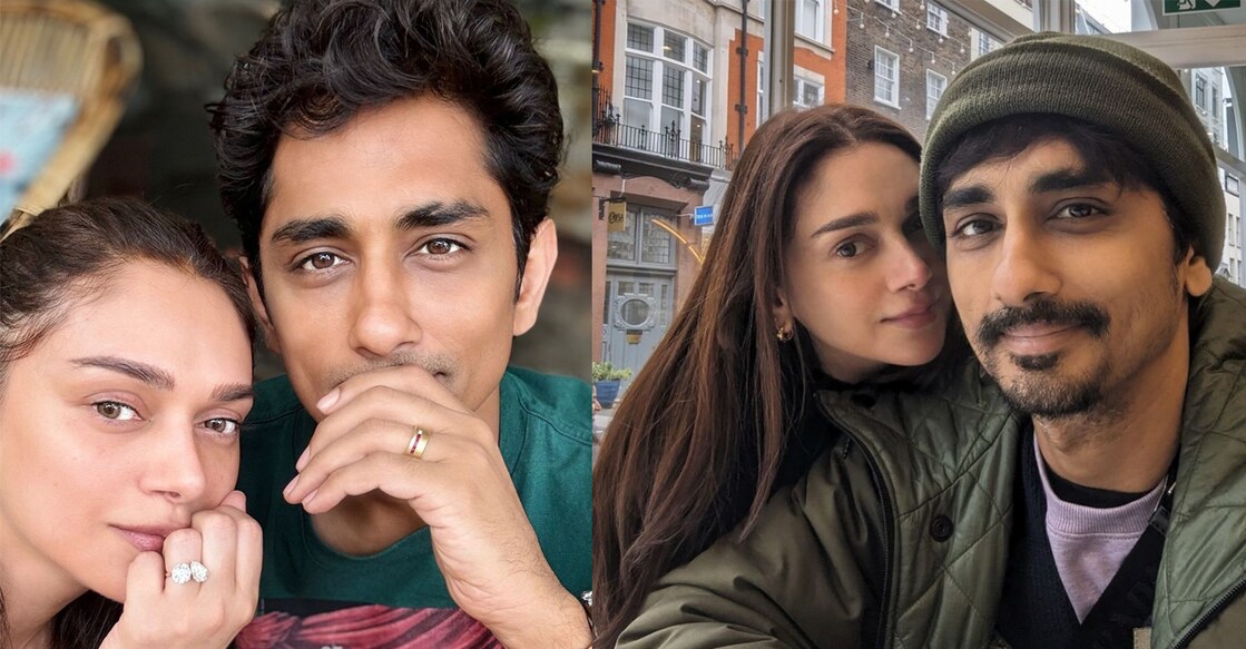 Aditi Rao Hydari and Siddharth. Photo: Instagram