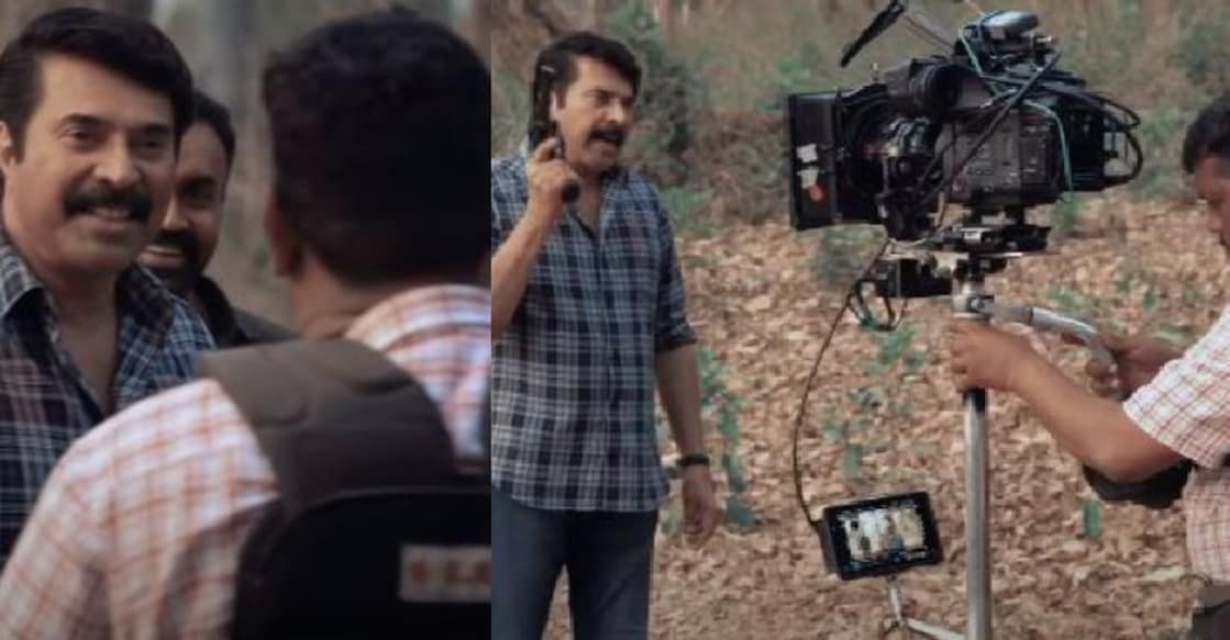 Stills from Kannur Squad making video. Photo: Youtube/Mammootty Kampany