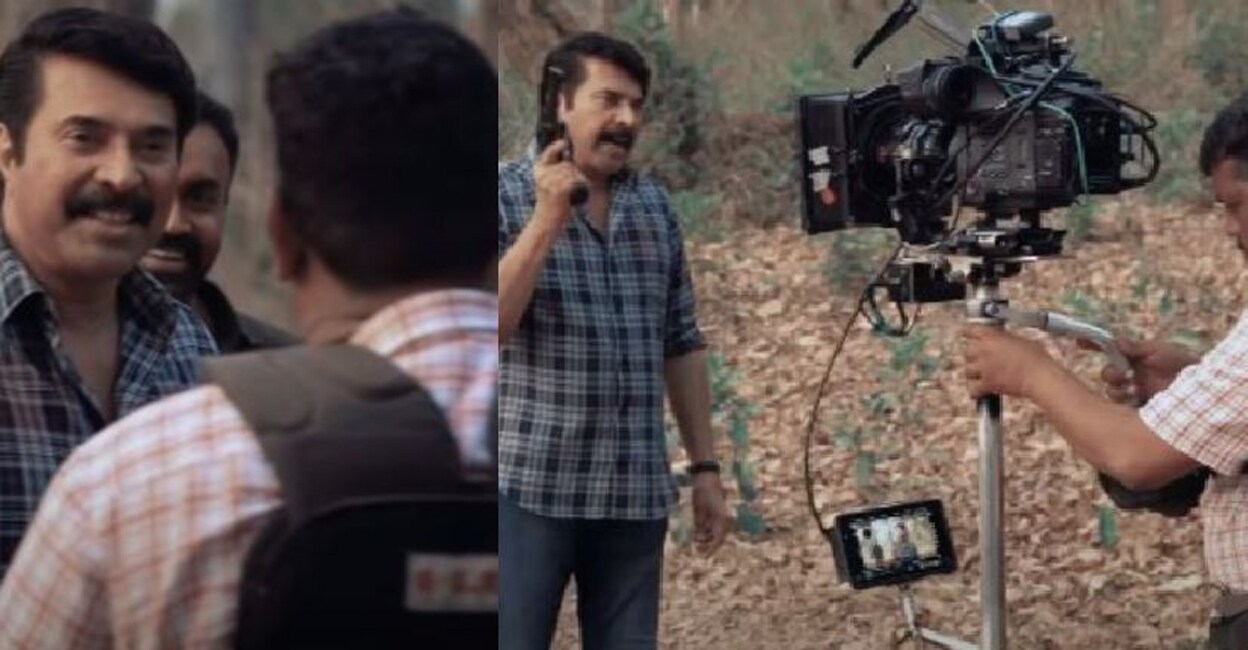 Stills from Kannur Squad making video. Photo: Youtube/Mammootty Kampany