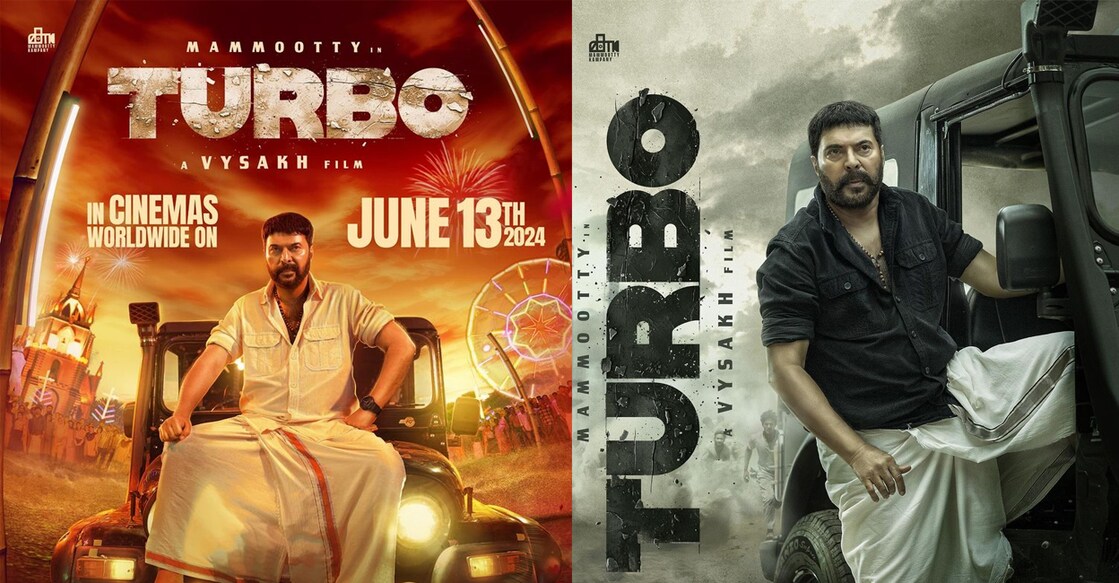 Turbo posters. Photo: Facebook/Mammootty