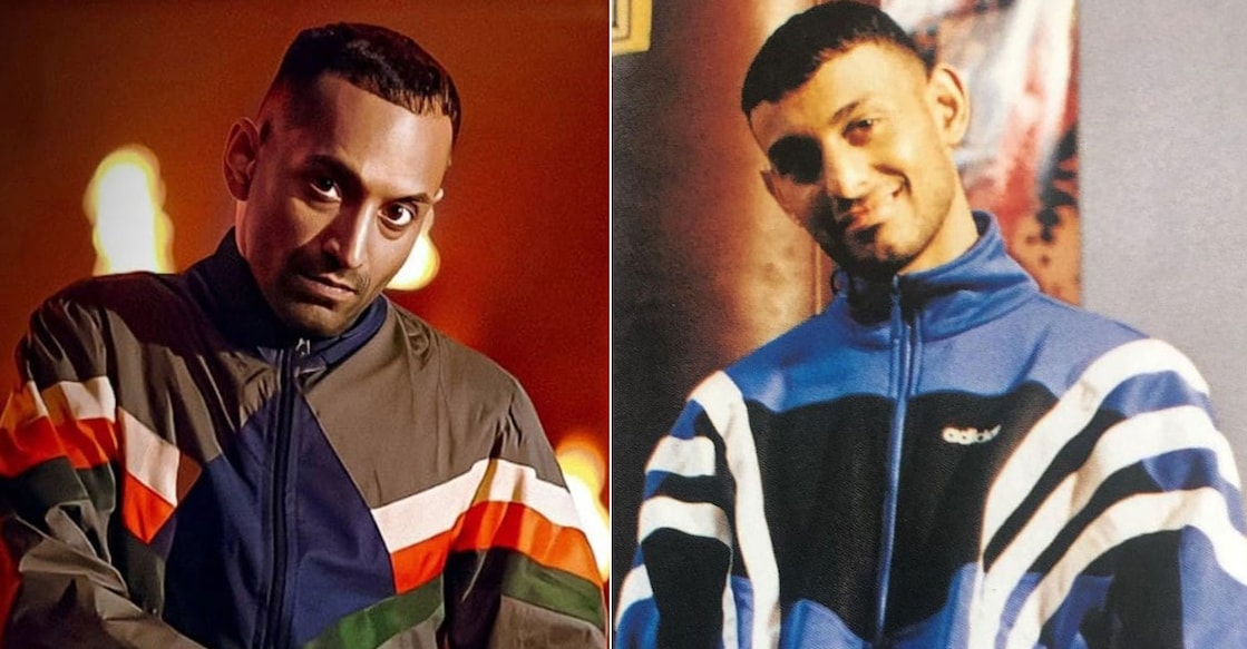 L-R: A snapshot of young 'Ranga' from the movie Aavesham. A vintage photograph of British boxer Prince Naseem Hamed from his Instagram. 