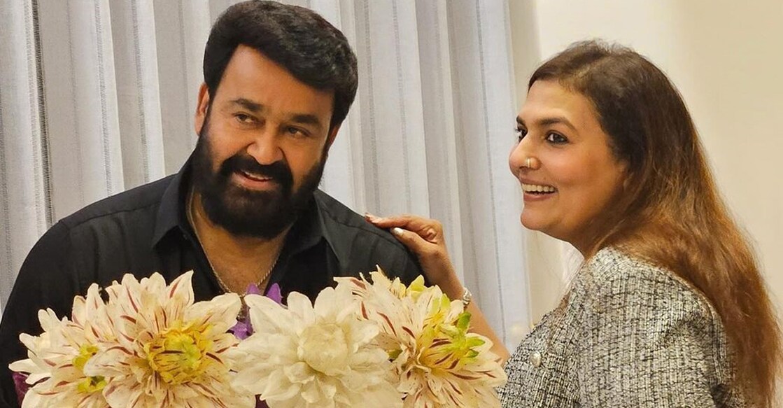 Mohanlal, Suchitra. Photo: Instagram