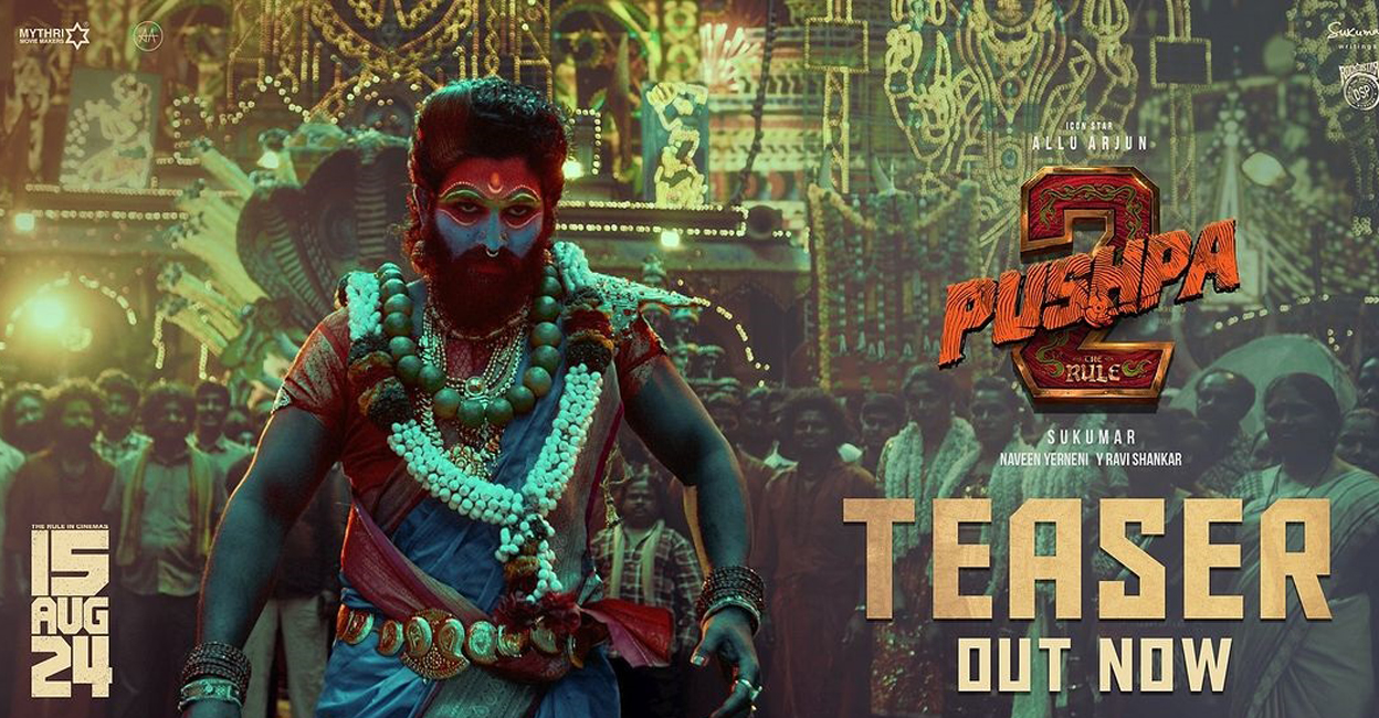 Pushpa teaser poster Pushpa teaser poster. Photo: Instagram