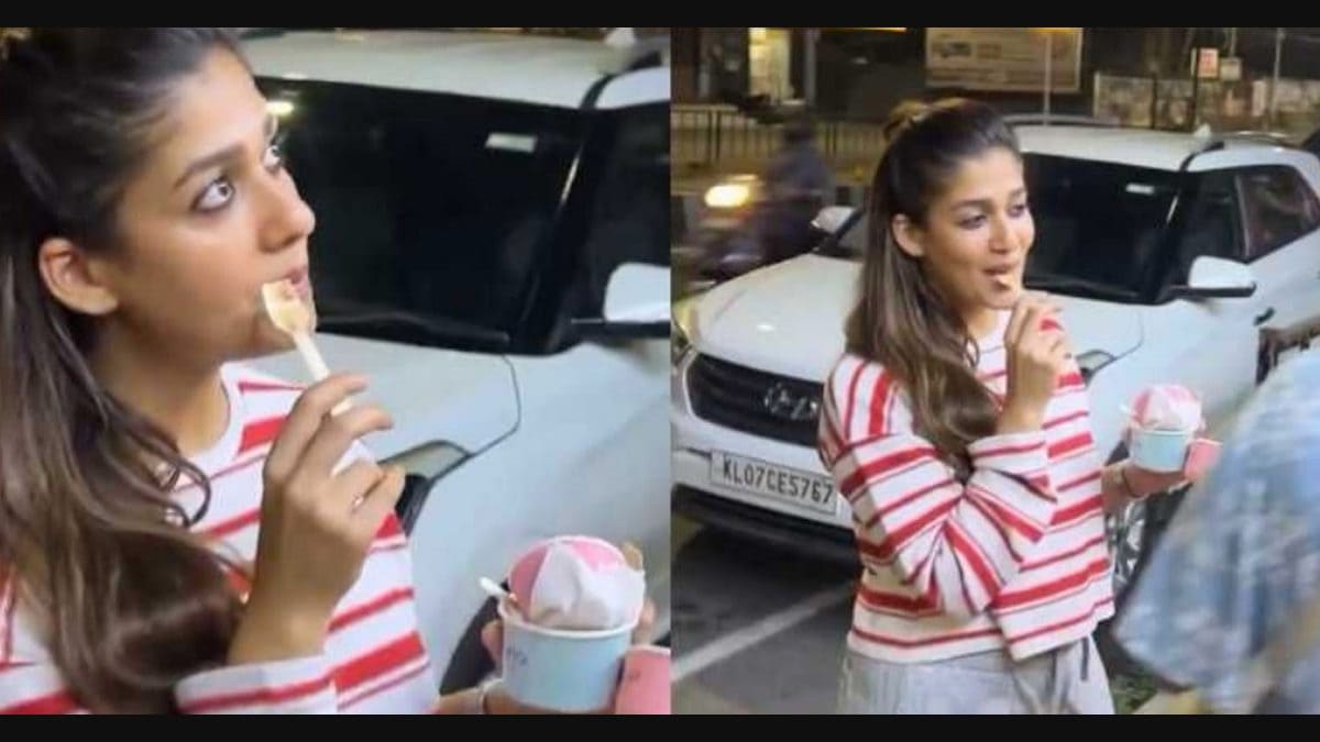 Superstar Nayanthara spotted in Kochi relishing icecream at night. See  video | Onmanorama