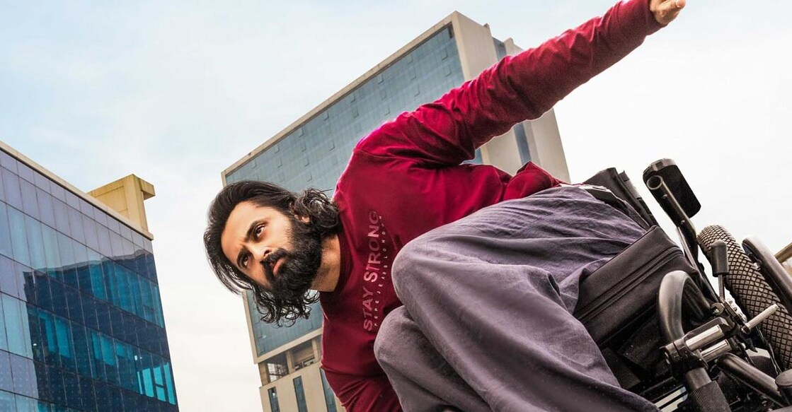 Unni Mukundan plays a paraplegic in the film. Photo | Facebook