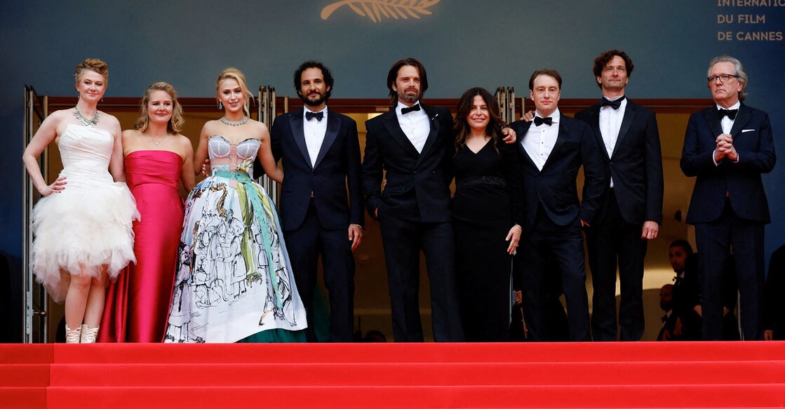 The cast and crew of ‘The Apprentice' during the film's Cannes premiere. Photo | Reuters