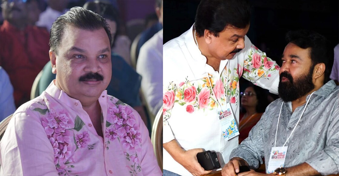 Idavela Babu, Mohanlal. Photo: Instagram