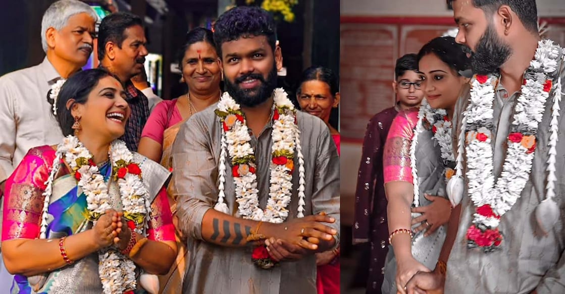 Meera Vasudevan got married in an intimate function in Coimbatore. Photo | Instagram (officialmeeravasudevan)