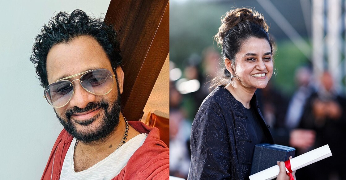 Resul Pookutty, Payal Kapadia. Photo: Instagram/AFP/Sameer Al-Doumy