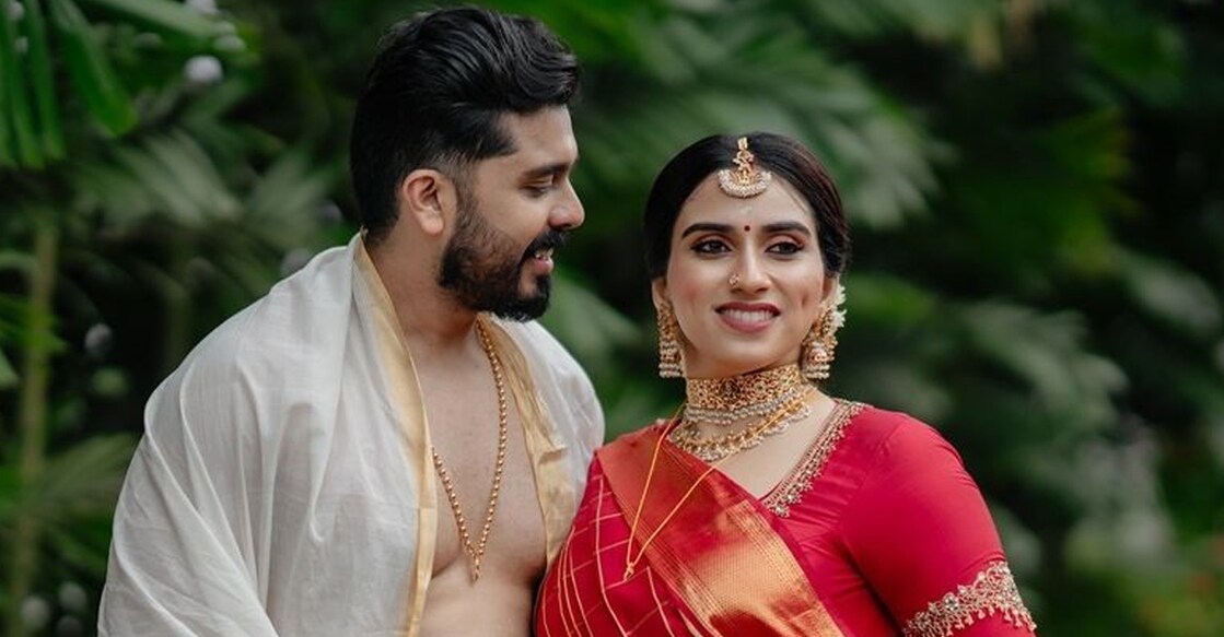 Malavika and Navaneeth. Photo: Instagram/_whiteline_photography_