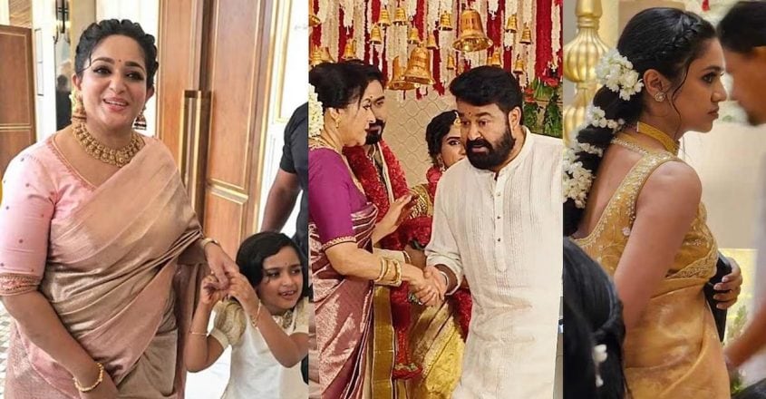 Dileep's daughter Meenakshi charms cameras at Malavika Jayaram's ...