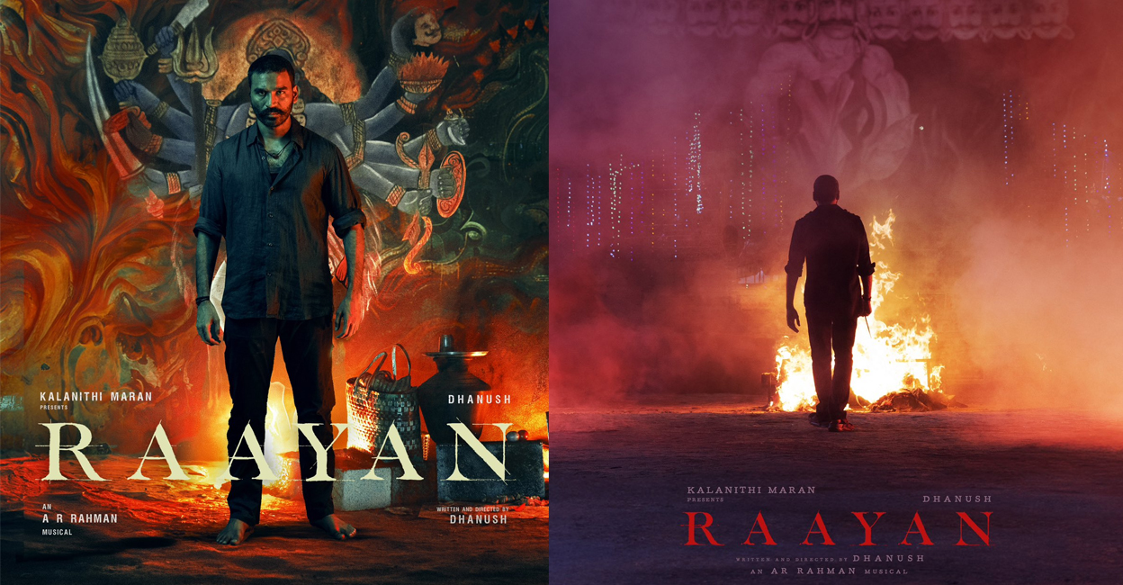 raayan 'Raayan' posters. Photo: X/Dhanush