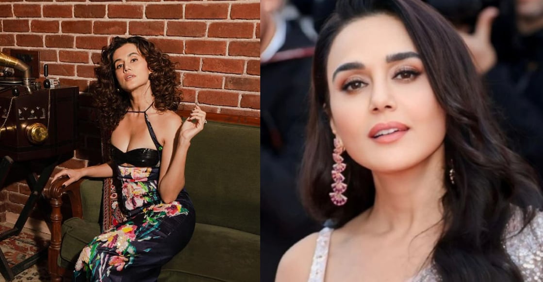 Taapsee Pannu and Preity Zinta. Photos | Instagram