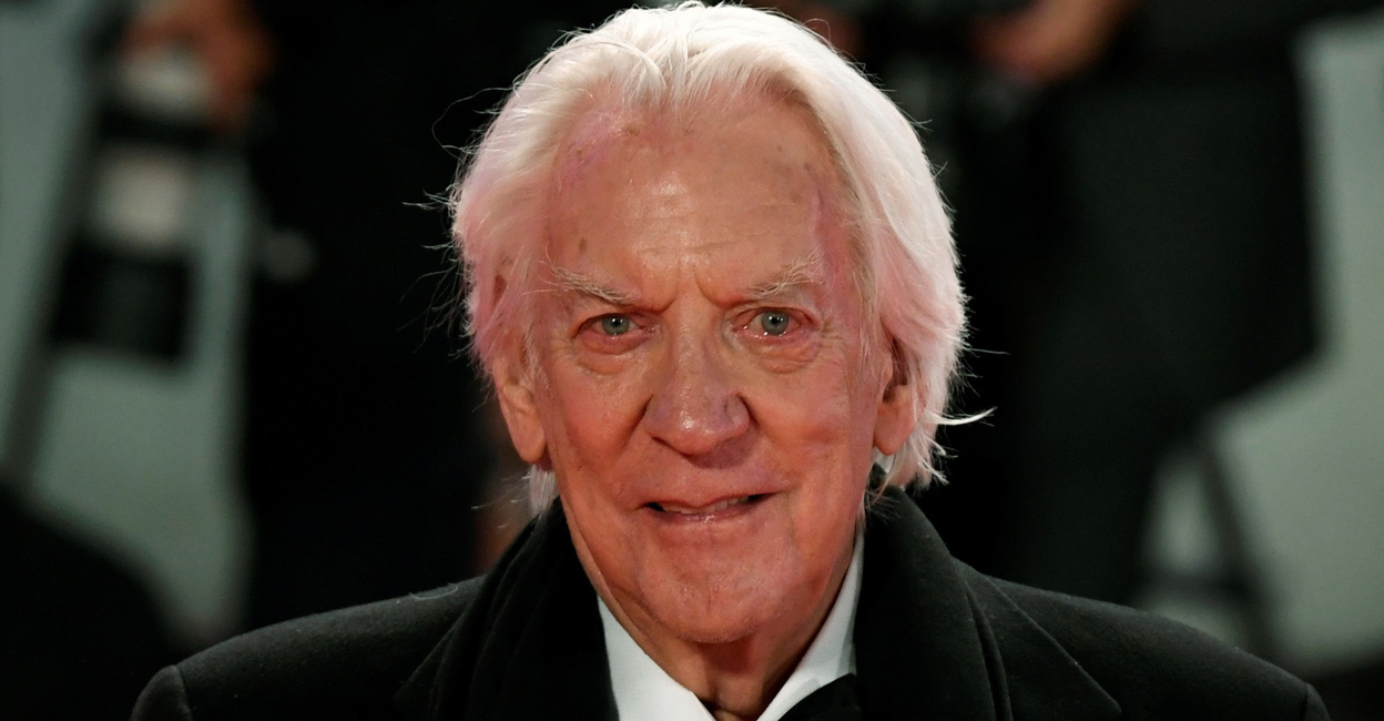FILMFESTIVAL-VENICE-THE-BURNT-ORANGE-HERESY-RED-CARPET Donald Sutherland. File photo: Reuters