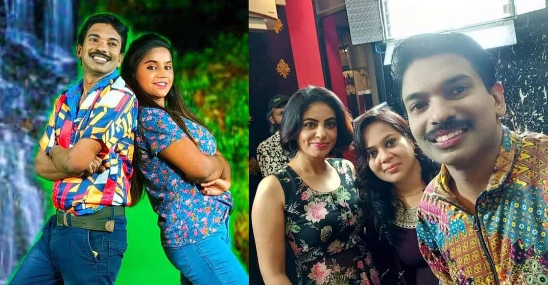 Santhosh Pandit with new cast members. Photo: Facebook/Santhosh Pandit