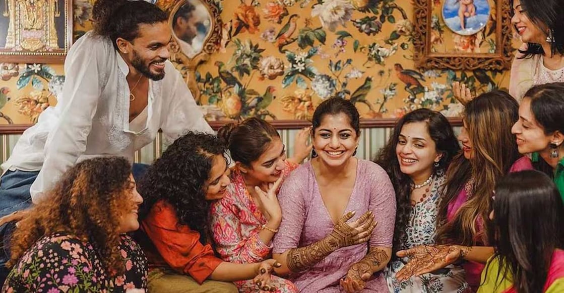 Meera Nandan wore a purple shade kurta for the occasion. Photo | Instagram (nandan_meera)