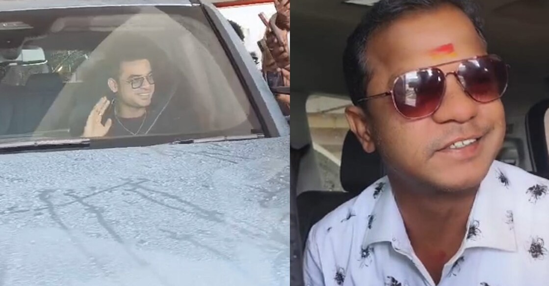 Tovino Thomas and Dharmajan Bolgatty arriving for the AMMA annual general body meeting. Photo | Onmanorama