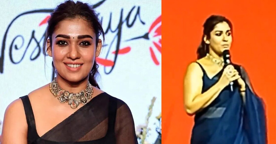 Nayanthara during the 'Nesippaya' first look launch. Photo | X, Instagram (nayantharavds)