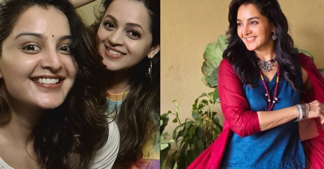 Manju Warrier with Bhavana. Photo | Facebook